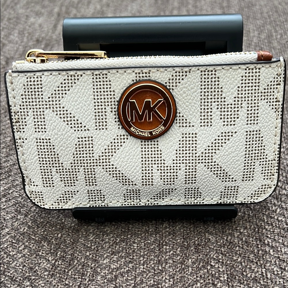 Michael Kors Fulton Key Pouch Vanilla
